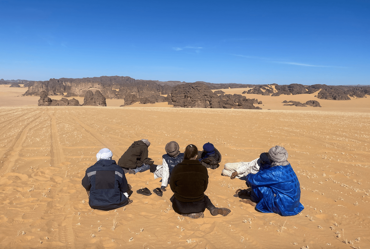 Backstage on the the Sahara photography tour
