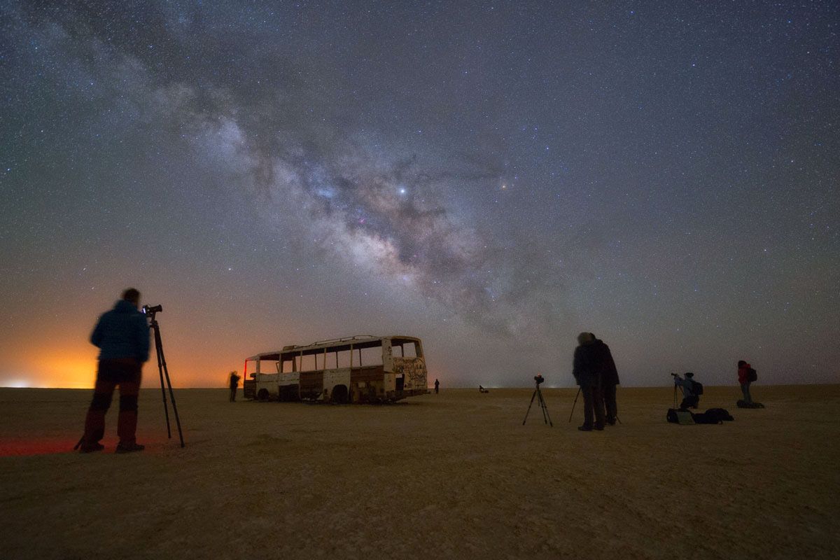 Backstage on the the Atacama photography tour