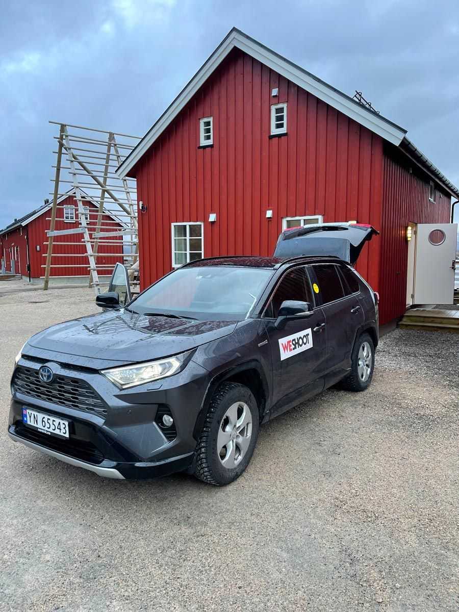 Backstage on the the Lofoten Islands photography tour